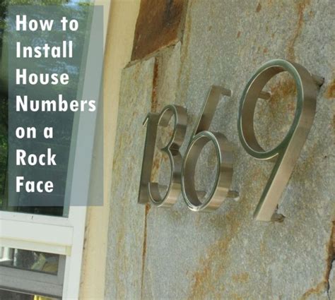 how to mount house numbers